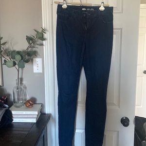 Old Navy Rock Star Super Skinny dark wash jeans, size 10 Tall.